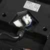 Videx Art 15 W-os 190x190 mm négyzet alakú natúr fehér fekete mennyezeti lámpa IP65-ös védettségű