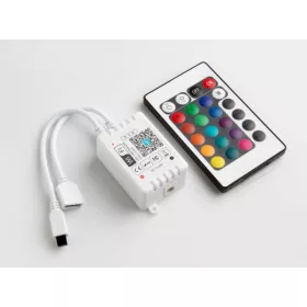   EcoLight Alexa Wi-fi-s RGB vezérlő 24 gombos infrás távirányítóval