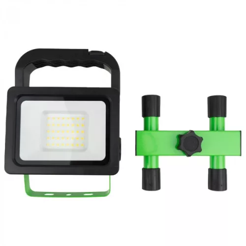 EcoLight 20 W-os natúrfehér hordozható LED reflektor újratölthető akkumlátorral