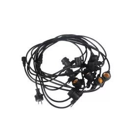   MasterLED Girlanda LED 15 m hosszúrságú 15x E27-es foglalatot tartalmazó sorolható fényfüzér