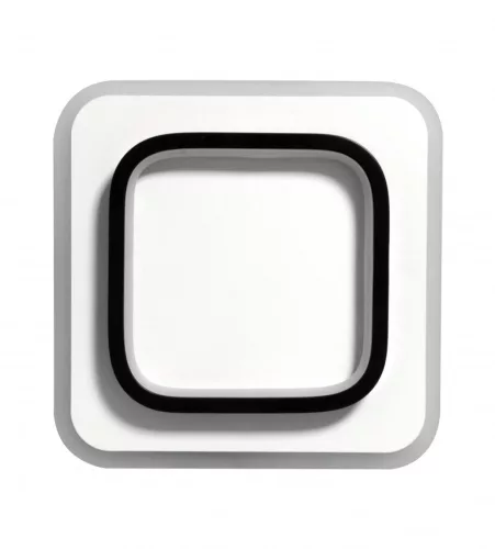 MasterLED Galaxis Falcon 35 W-os 24x24x5 cm fekete-fehér LED távirányítós mennyezeti lámpa