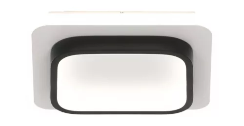 MasterLED Galaxis Falcon 35 W-os 24x24x5 cm fekete-fehér LED távirányítós mennyezeti lámpa