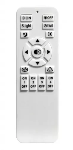 MasterLED Galaxis Falcon 35 W-os 24x24x5 cm fekete-fehér LED távirányítós mennyezeti lámpa