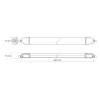 Videx Batten LED lámpatest IP65 20W 0,6M 5000K 220V