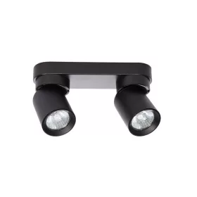 MasterLED Timo GU10 foglalatú 2-es fekete mennyezeti lámpa