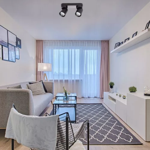 MasterLED Timo GU10 foglalatú 2-es fekete mennyezeti lámpa