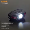 Videx LED Fejlámpa natúrfehér újratölthető akkumulátorral H015