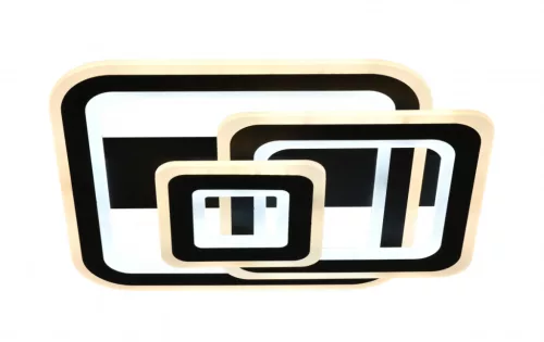 Lucero Marshall 140 W-os 50 cm átmérőjű fekete LED távirányítós és mobil applikációval vezérelhető mennyezeti lámpa