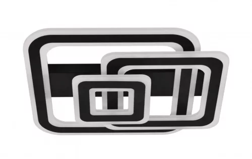 Lucero Marshall 140 W-os 50 cm átmérőjű fekete LED távirányítós és mobil applikációval vezérelhető mennyezeti lámpa