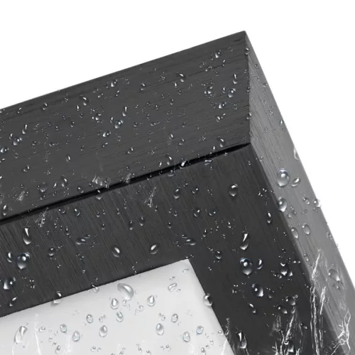MasterLED Solen 270x270 mm négyzet alakú fekete mennyezeti lámpa 2xE27 foglalattal