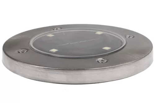 MasterLED Földbe szúrható 0 4 W-os kerek napelemes lámpa 4 SMD