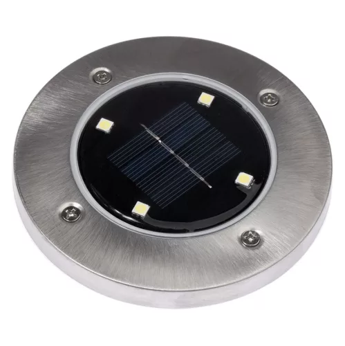 MasterLED Földbe szúrható 0 4 W-os kerek napelemes lámpa 4 SMD