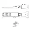 Videx LED forgatható 30 W-os fekete színű LED utcai lámpa 5000K IP65