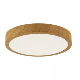   Strühm ATUT kör alakú 24W-os LED lámpa tölgy 380x380 mm IP44-es védettségű
