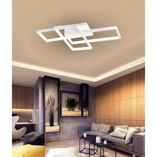 MasterLED Galaxis Orion 72 W-os 56x37 cm fehér LED távirányítós mennyezeti lámpa