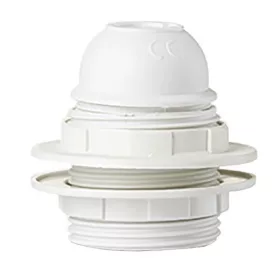 E27-es fehér műanyag csillár foglalat 220-240V