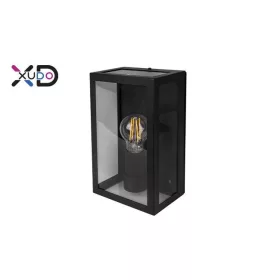   MasterLED Kerti oldalfalra helyezhető fekete színű lámpa E27-es foglalattal IP44-es védettséggel