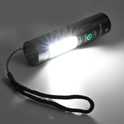 Videx TITANUM hordozható LED zseblámpa, 12000K / 6500K, 160lm, TLF-T16