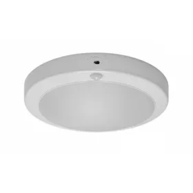   Strühm Lopez 18 W-os ø240 mm kerek natúr fehér mozgásérzékelős mennyezeti lámpa IP42-es védettségű
