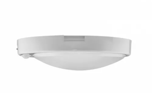Strühm Lopez 18 W-os ø240 mm kerek natúr fehér mozgásérzékelős mennyezeti lámpa IP42-es védettségű