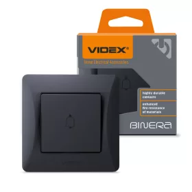 VIDEX BINERA fekete grafit csengő