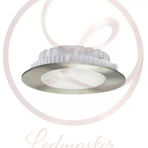 Strühm Milton 6 W-os süllyesztett meleg fehér ezüst színű kör alakú LED-es mennyezetlámpa