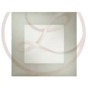   Strühm Milton 12 W-os süllyesztett meleg fehér ezüst színű négyzet alakú LED-es mennyezetlámpa