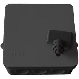   ALK-TECH fekete színű kötődoboz 100x100 mm-es méretű IP54-es védettségű