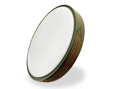 Skön Amanda 24 W-os ø400 mm kerek natúr fehér szürke színű mennyezeti lámpa IP20-as védettségű