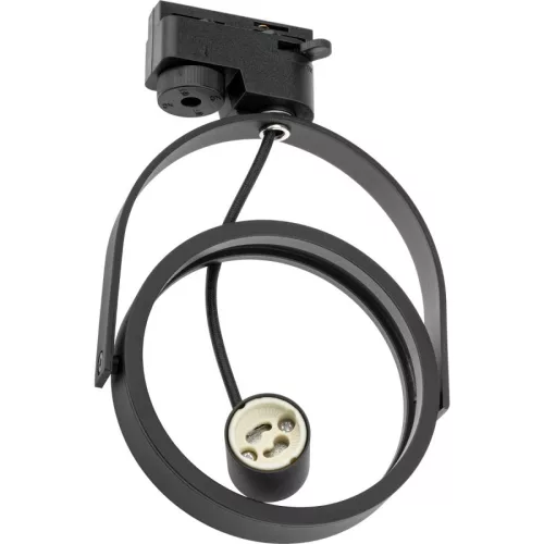 MasterLED Leon fekete sínre szerehető lámpa keret AR111-es foglalattal