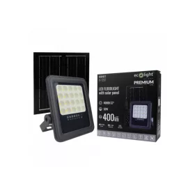   EcoLight 50W-os napelemes reflektor 4000K beépített alkonykapcsolóval