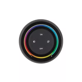   Mi Light 1 zónás falra szerelhető mágneses érintős fényerő szabályozó fekete színben (RGB+CCT)