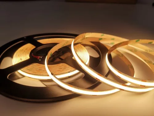 EcoLight COB led szalag 3000K, 990 lm/méter, 9 W/méter, 24V, IP20, 5m / tekercs