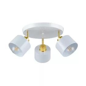   MasterLED Elza 3xE27 foglalatú kerek állítható fehér/arany színű mennyezeti lámpa