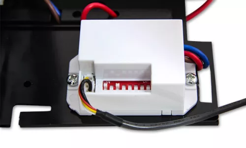 MasterLED Corgi 12 W-os 170x170x146cm-es natúr fehér fekete oldalfali lámpa mozgásérzékelős