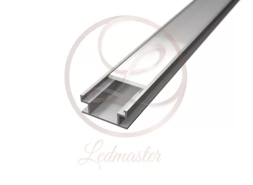 Ledprofiles Lépésálló aluprofil opál fedéllel 2 méteres szál
