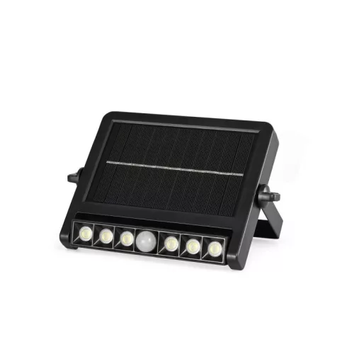 Videx napelemes fali LED lámpa 5000K beépített mozgásérzékelővel 025-S