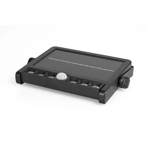 Videx napelemes fali LED lámpa 5000K beépített mozgásérzékelővel 025-S