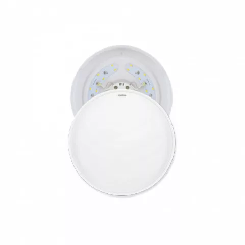 Strühm Sola 12 W-os ø260 mm kerek natúr fehér mozgásérzékelős mennyezeti lámpa IP44-es védettségű