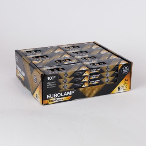 Eurolamp XTREME power elem AA LR06 1,5 8DB papír csomagolsában
