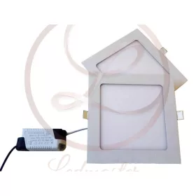   MasterLED Proma 18 W-os süllyesztett hideg fehér négyzet alakú LED-es mennyezetlámpa