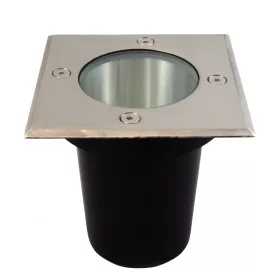   MasterLED Süllyeszthető lépésálló mattkróm kerti lámpatest cserélhető fényforrással