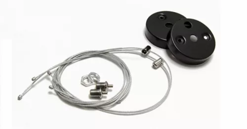 Strühm Flara 24 W-os natúr fehér fekete függesztett lámpa