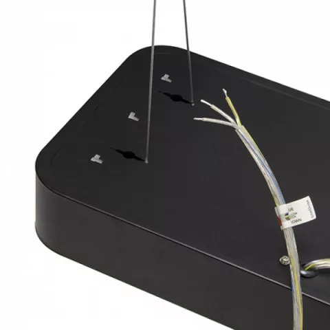 Strühm Flara 24 W-os natúr fehér fekete függesztett lámpa