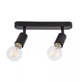   MasterLED Eos fekete mennyezeti 2-es lámpa keret E27-es foglalattal