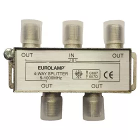 4-es TV antenna elosztó F csatlakozó