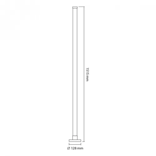 Videx 10W-os RGB+W 150 cm-es állólámpa