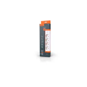   Videx Oncord fehér színű 4-es professzionális hosszabbító kapcsolóval 3m-es kábellel 1 x USB + 1 x USB-C