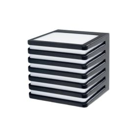   MasterLED Cube-3, fekete oldalfali lámpa, GX53-es foglalattal