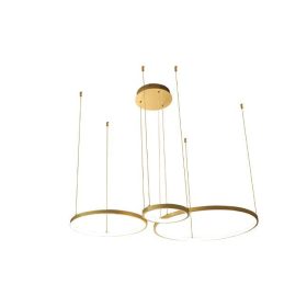 MasterLED Hodo LED csillár 20/40/60cm 77W arany